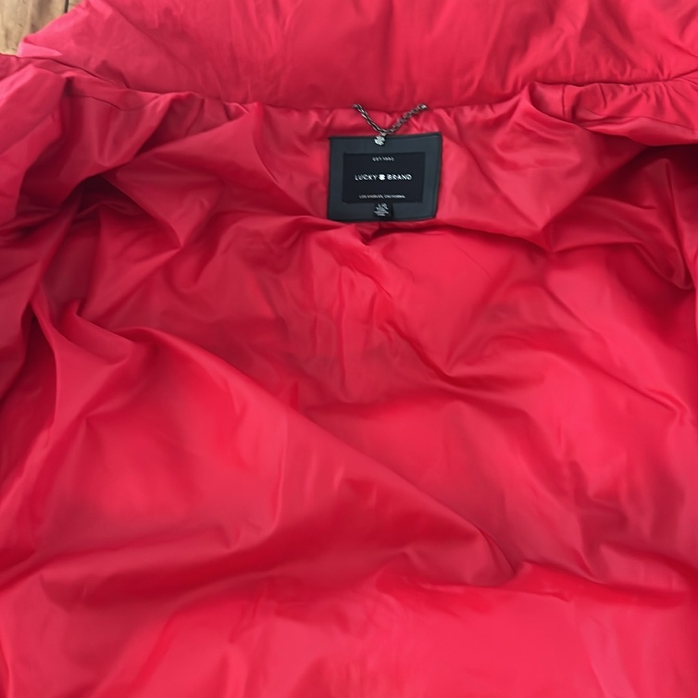 Lucky Brand Red Puffer Jacket size L - Picture 13 of 15